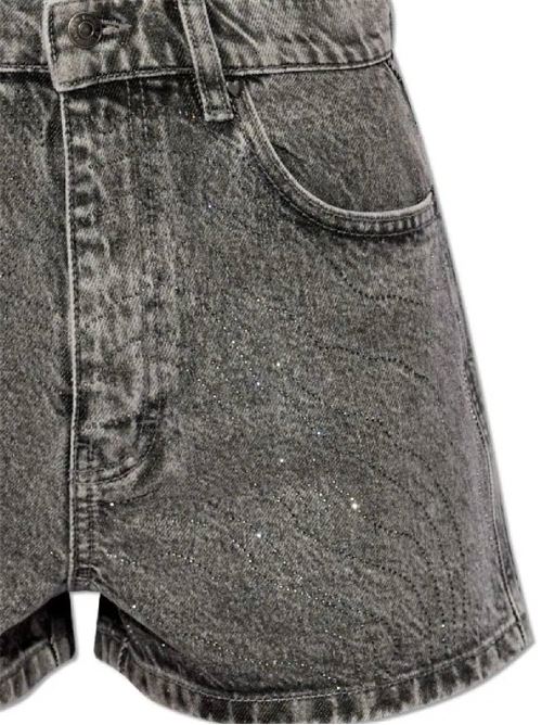 grey cotton denim shorts ROTATE BIRGERCHR | 113012D06BCR1540D06